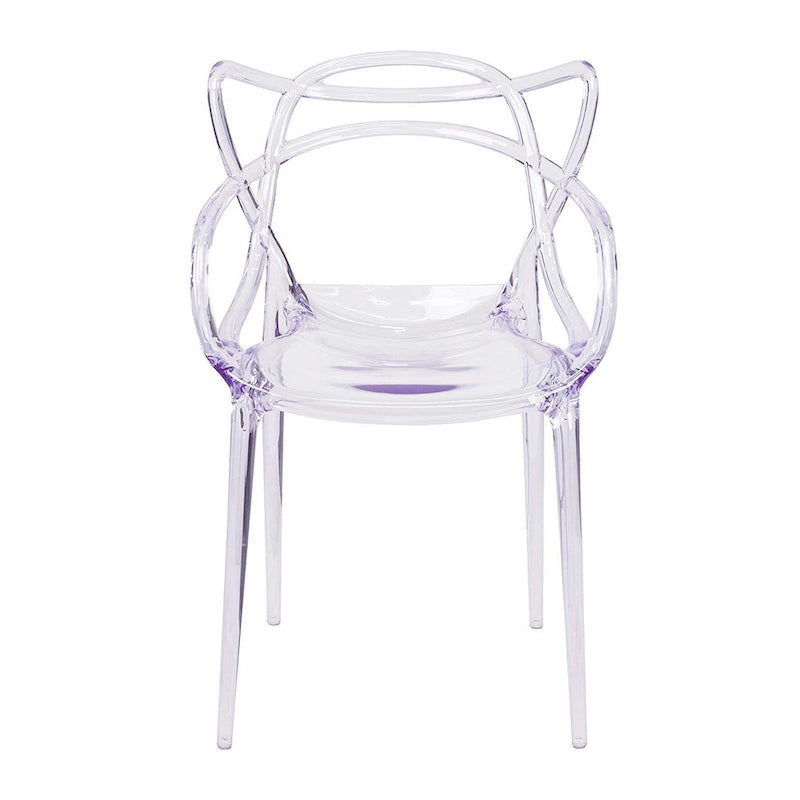 Clear Acrylic Open Back Dining Chair