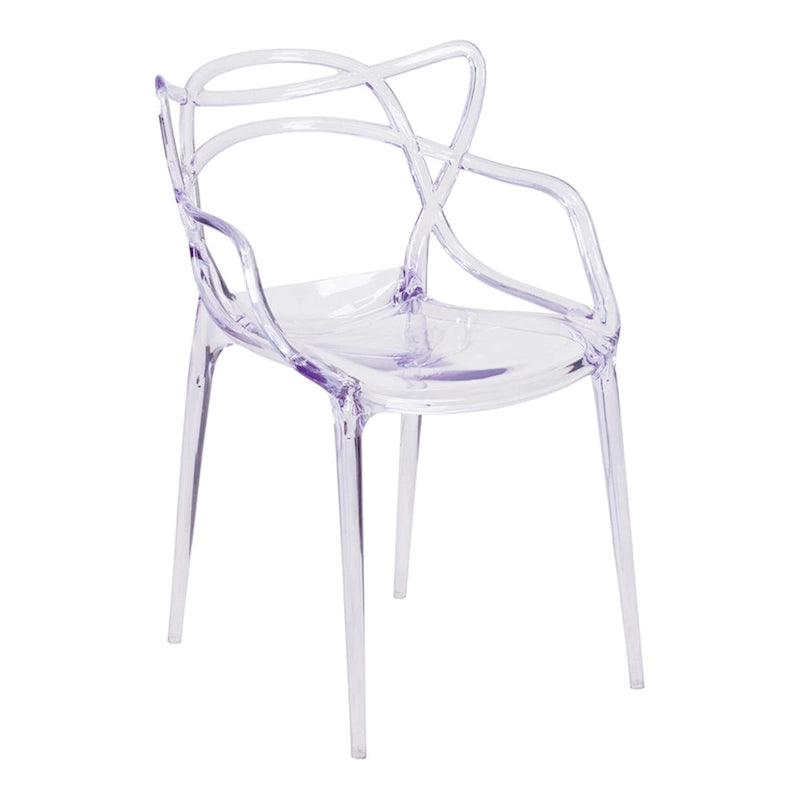 Clear Acrylic Open Back Dining Chair
