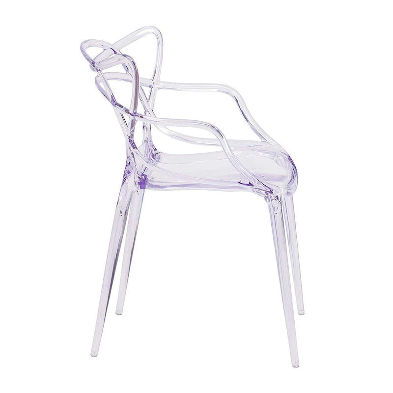 Clear Acrylic Open Back Dining Chair