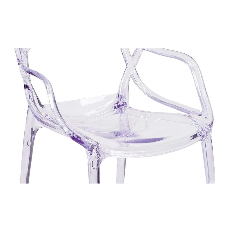 Clear Acrylic Open Back Dining Chair