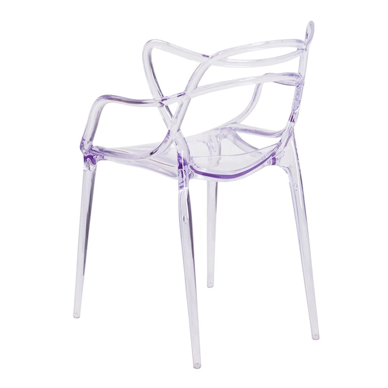 Clear Acrylic Open Back Dining Chair