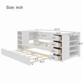 Twin Daybed with Side Storage Cabinet, Charging Station & Wood Slat Platform Bed Frame