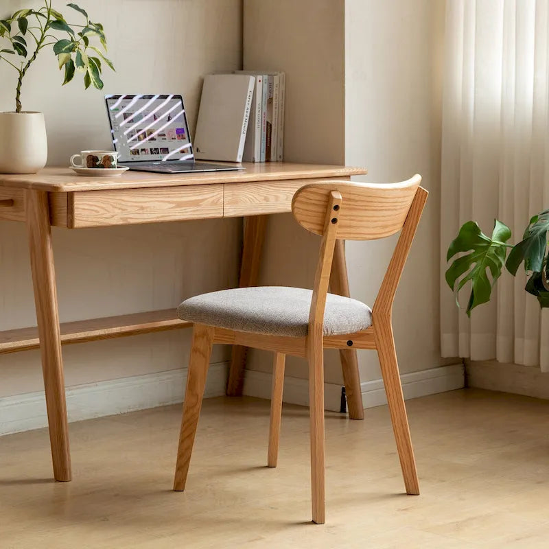 Solid Wood Dining Chair with Comfortable Seating