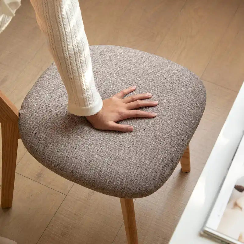 Solid Wood Dining Chair with Comfortable Seating