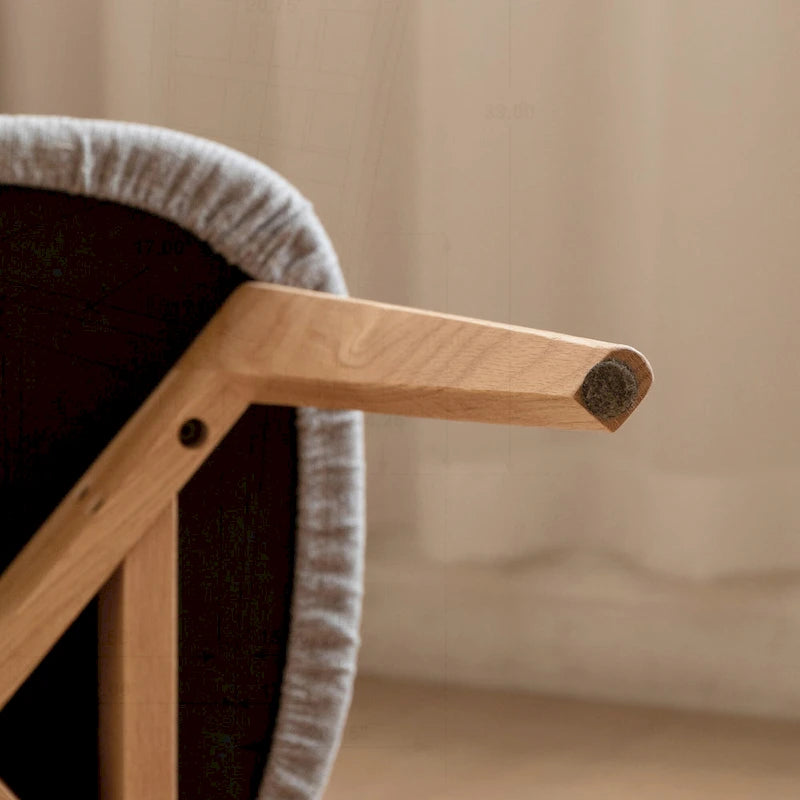 Solid Wood Dining Chair with Comfortable Seating