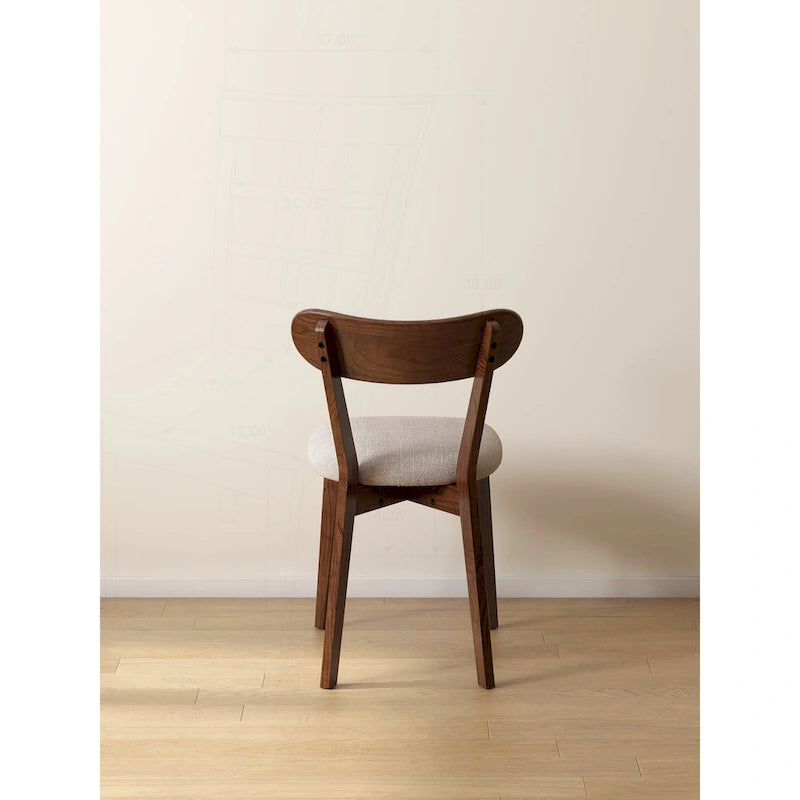 Solid Wood Dining Chair with Comfortable Seating
