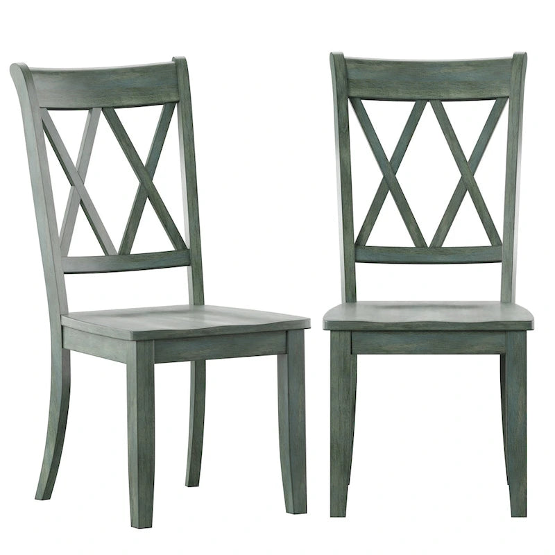 Double X Back Wood Dining Chair