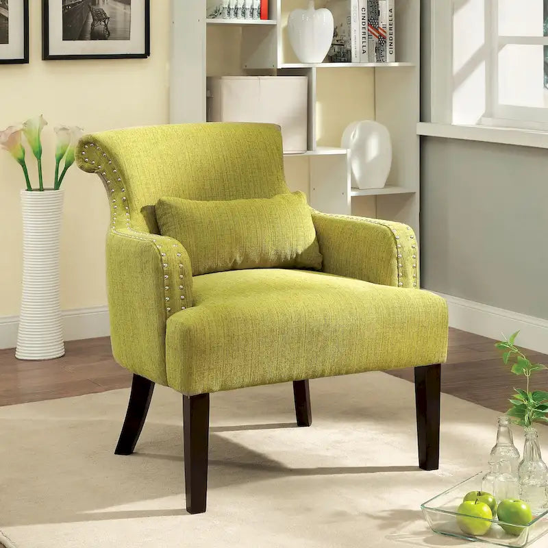 Contemporary Fabric Upholstered Accent Chair