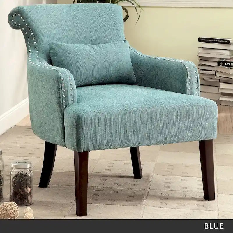 Contemporary Fabric Upholstered Accent Chair