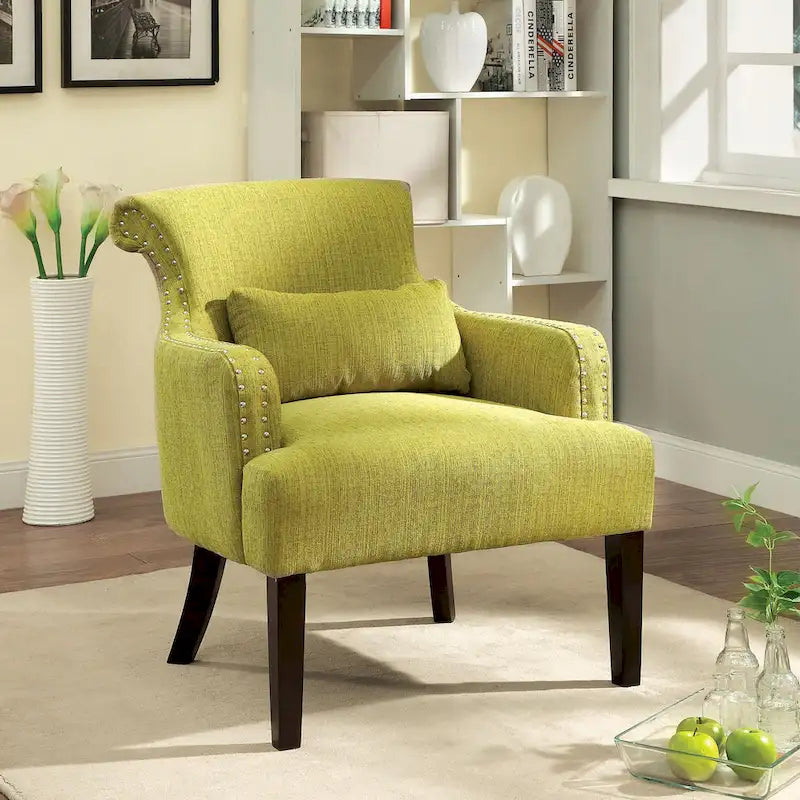 Contemporary Fabric Upholstered Accent Chair