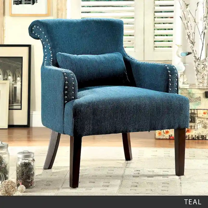 Contemporary Fabric Upholstered Accent Chair