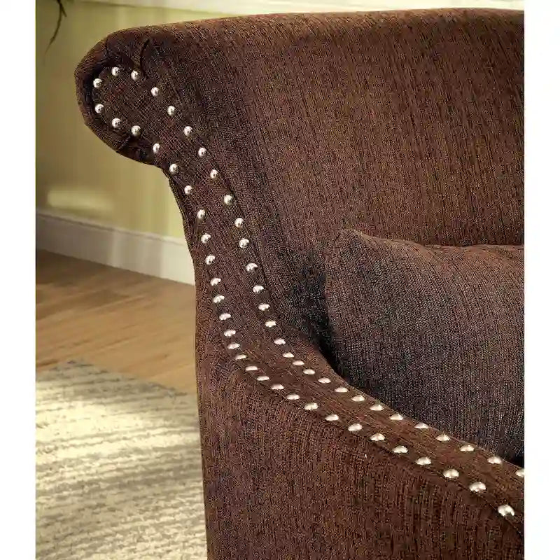 Contemporary Fabric Upholstered Accent Chair