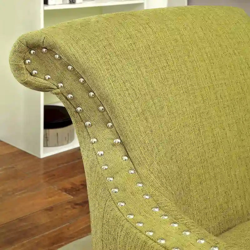 Contemporary Fabric Upholstered Accent Chair