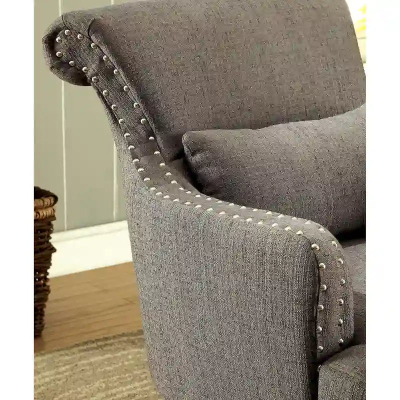 Contemporary Fabric Upholstered Accent Chair