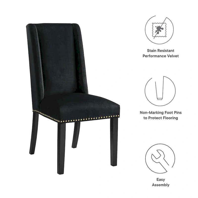 Performance Velvet Dining Chair