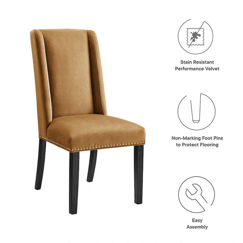 Performance Velvet Dining Chair