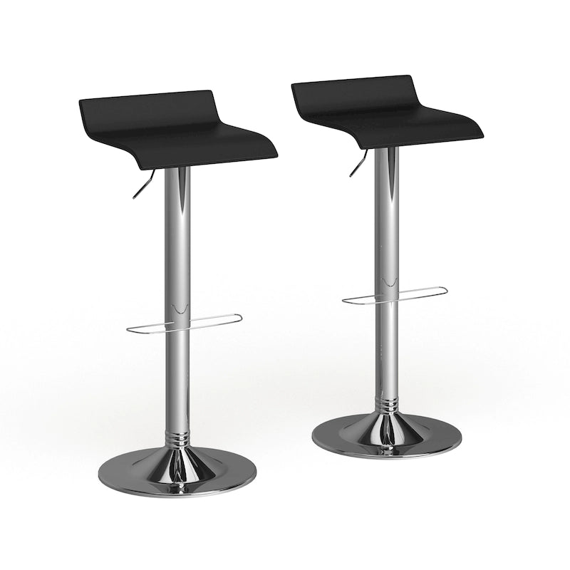 Chrome Air Lift Adjustable Swivel Bar Stool