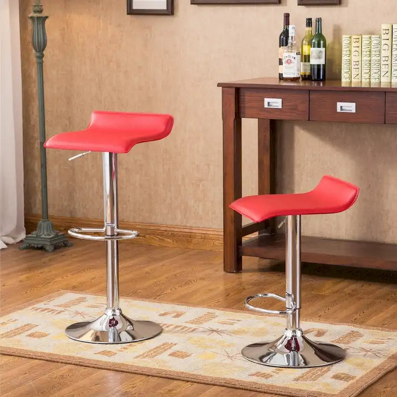Chrome Air Lift Adjustable Swivel Bar Stool