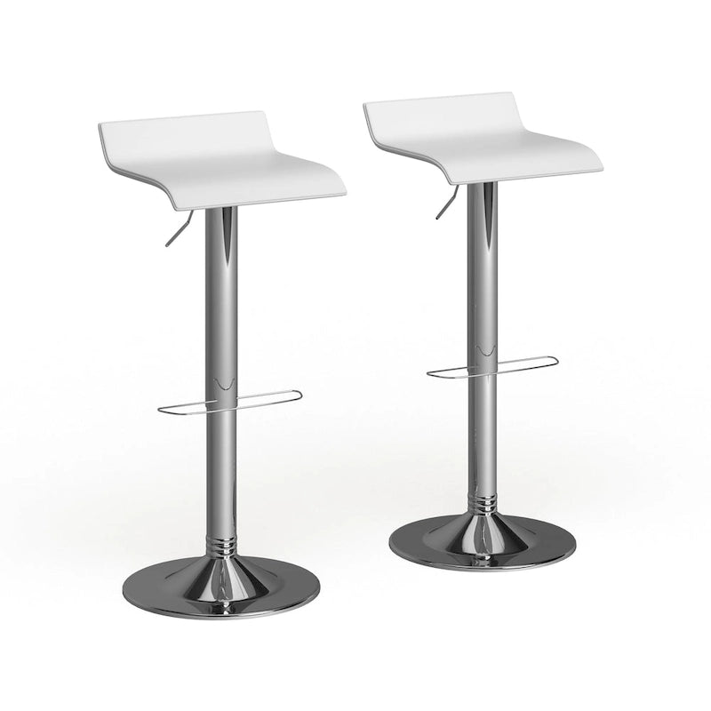 Chrome Air Lift Adjustable Swivel Bar Stool