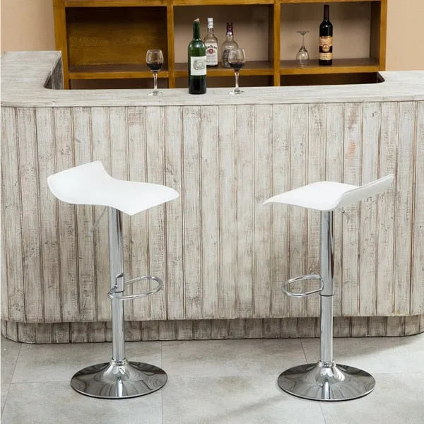 Chrome Air Lift Adjustable Swivel Bar Stool