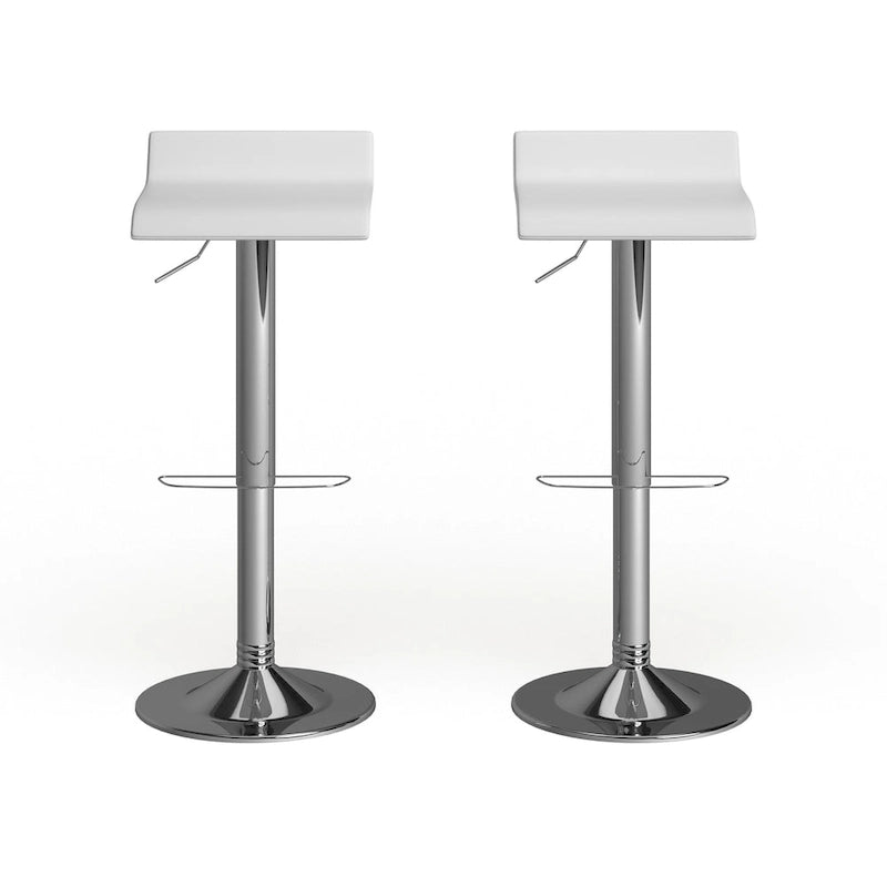Chrome Air Lift Adjustable Swivel Bar Stool