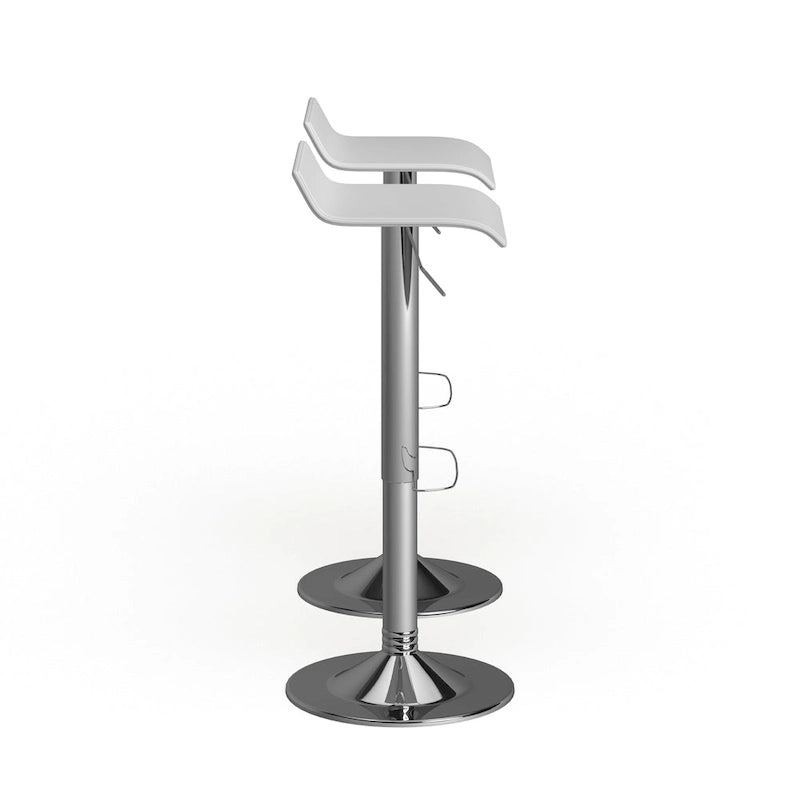 Chrome Air Lift Adjustable Swivel Bar Stool
