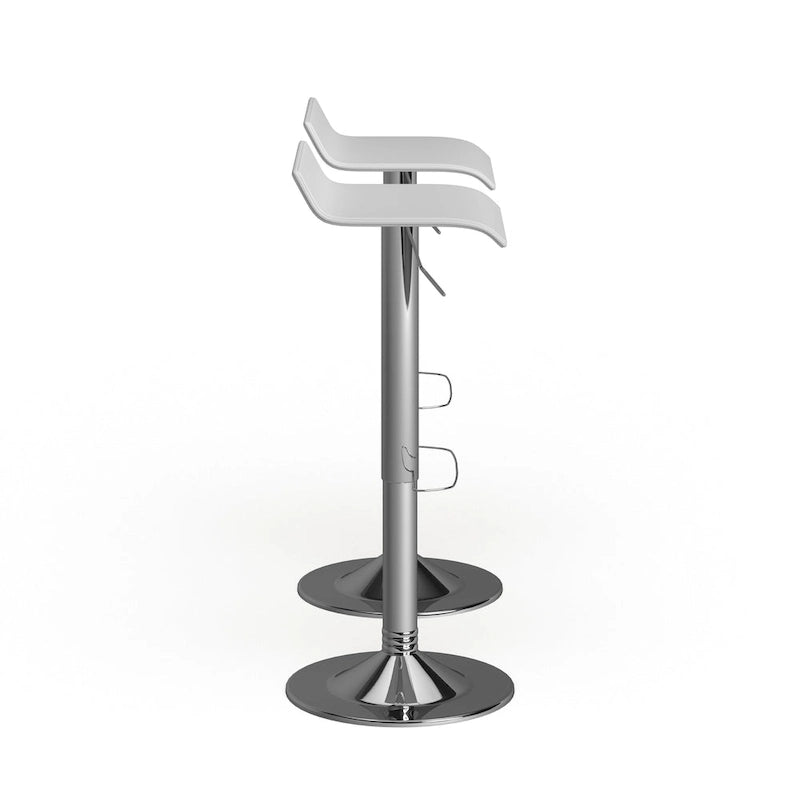 Chrome Air Lift Adjustable Swivel Bar Stool