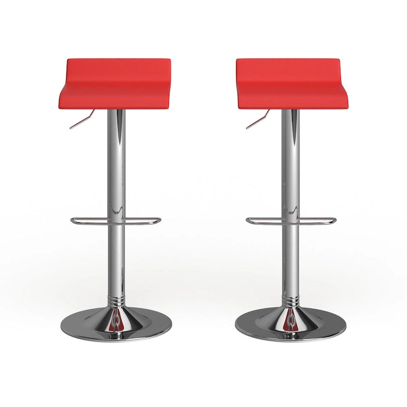 Chrome Air Lift Adjustable Swivel Bar Stool