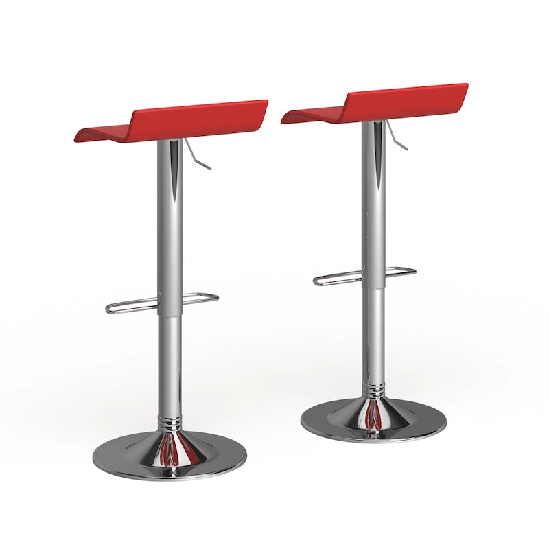 Chrome Air Lift Adjustable Swivel Bar Stool