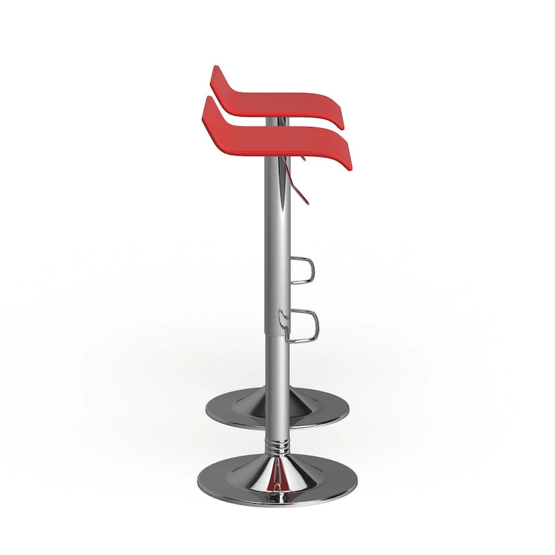 Chrome Air Lift Adjustable Swivel Bar Stool