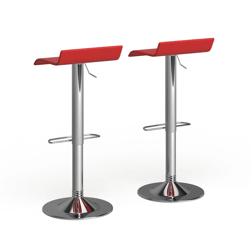 Chrome Air Lift Adjustable Swivel Bar Stool