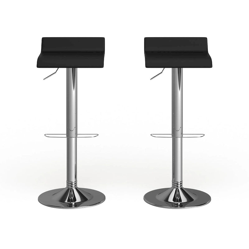 Chrome Air Lift Adjustable Swivel Bar Stool