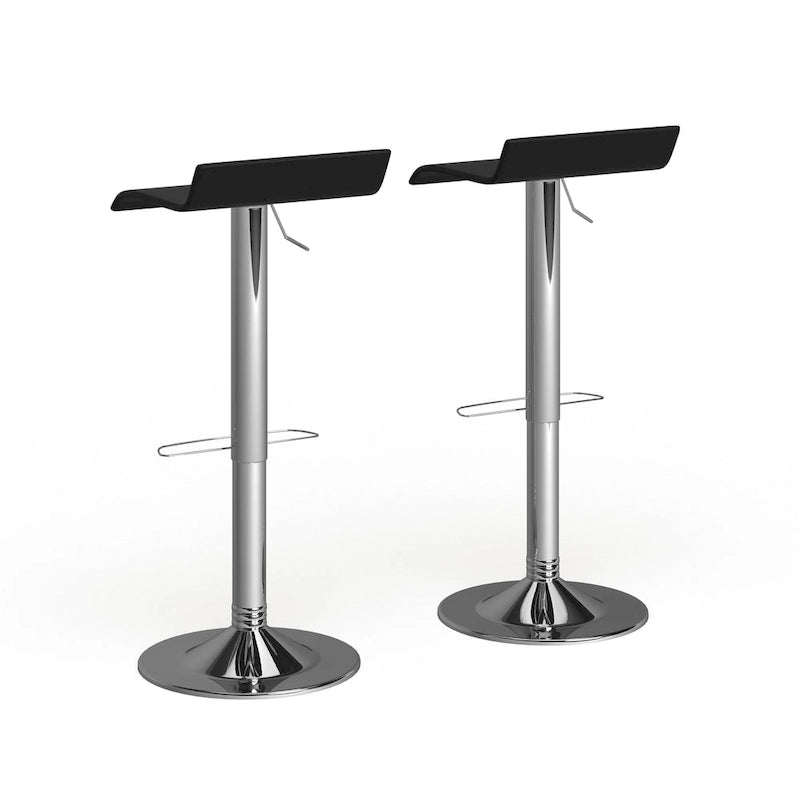 Chrome Air Lift Adjustable Swivel Bar Stool