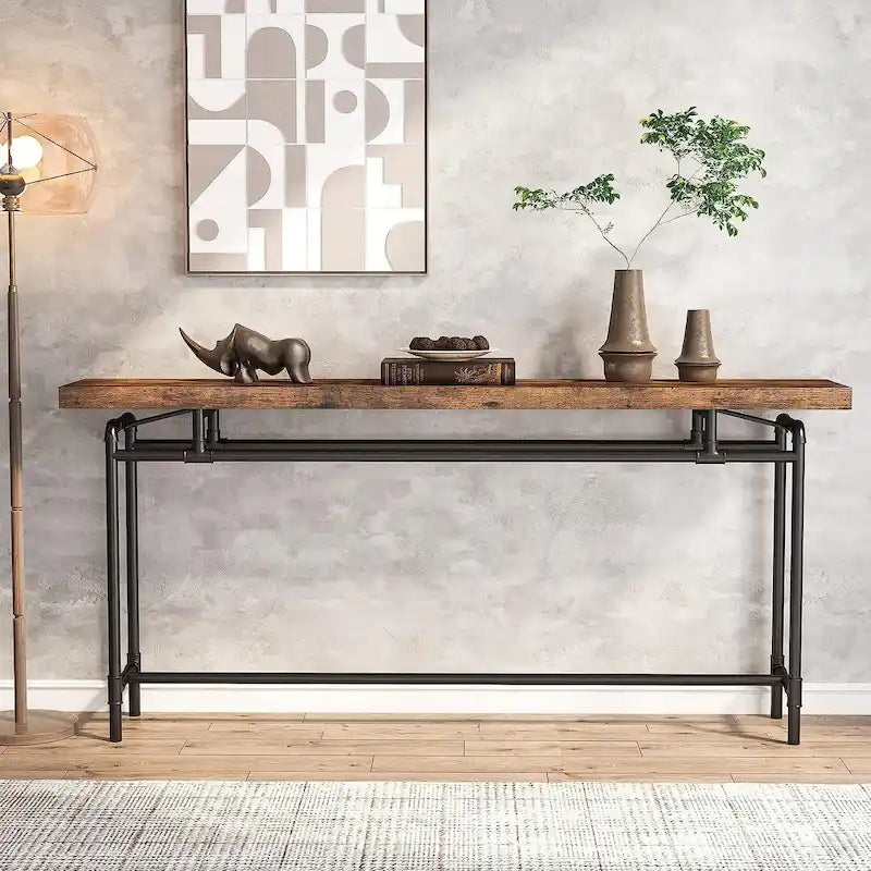 Console Table, 70.9" Narrow Long Entryway Table for Living Room