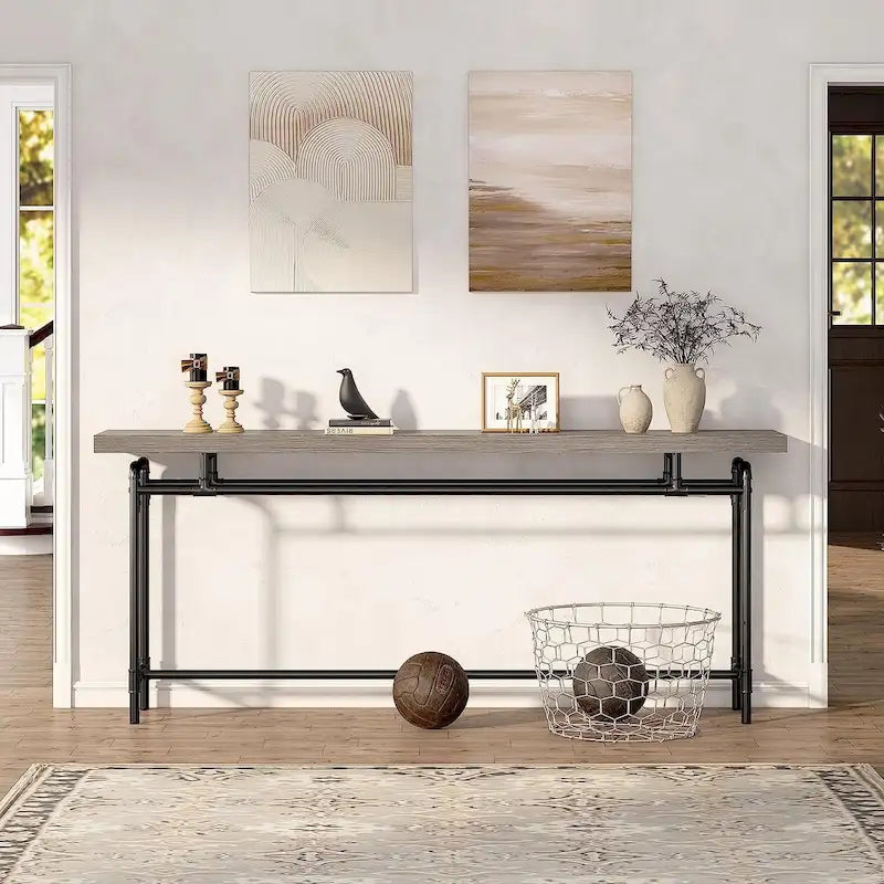 Console Table, 70.9" Narrow Long Entryway Table for Living Room