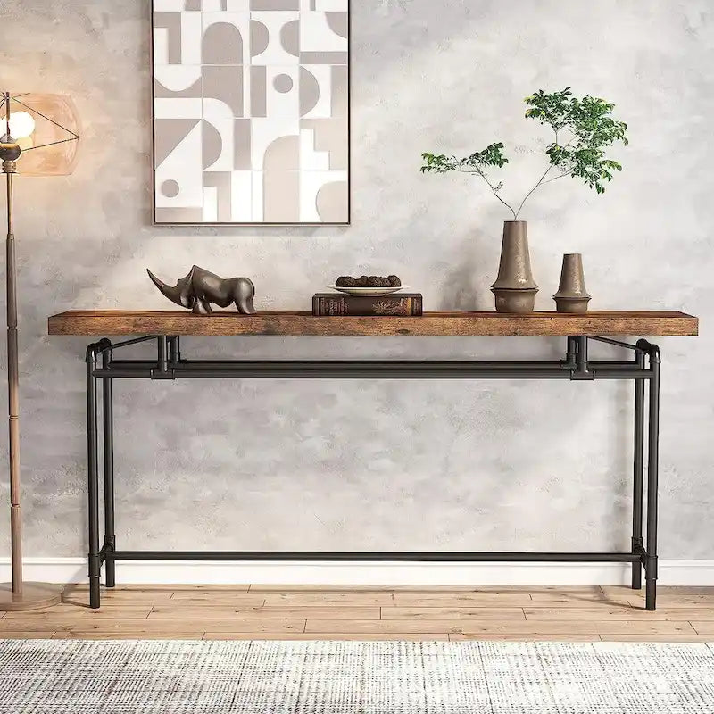 Console Table, 70.9" Narrow Long Entryway Table for Living Room
