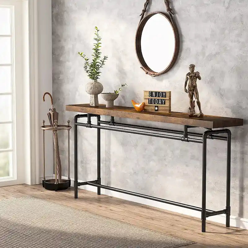 Console Table, 70.9" Narrow Long Entryway Table for Living Room