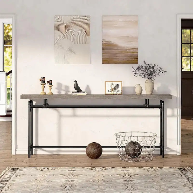 Console Table, 70.9" Narrow Long Entryway Table for Living Room