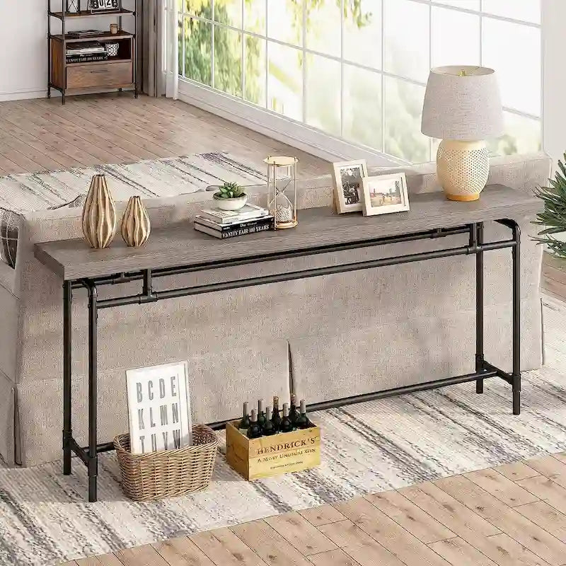 Console Table, 70.9" Narrow Long Entryway Table for Living Room