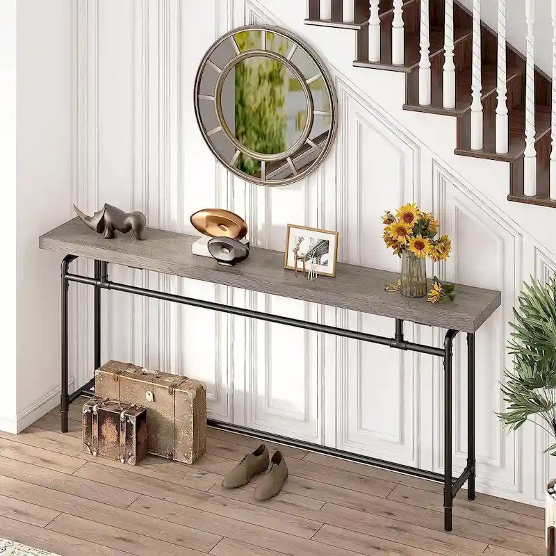 Console Table, 70.9" Narrow Long Entryway Table for Living Room