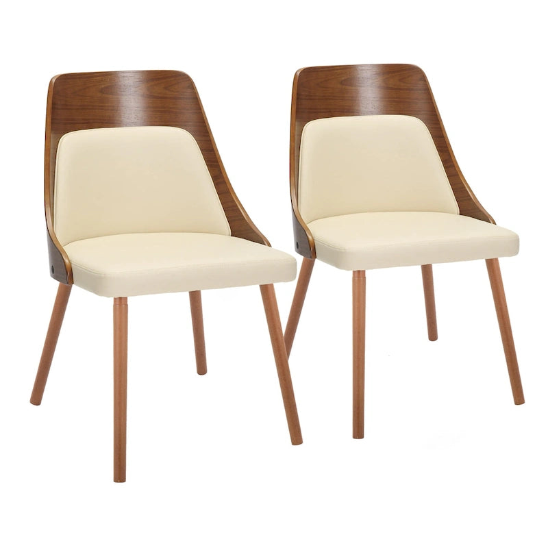 Mid-Century Chair with Tapered Wood Legs