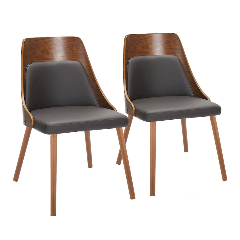 Mid-Century Chair with Tapered Wood Legs