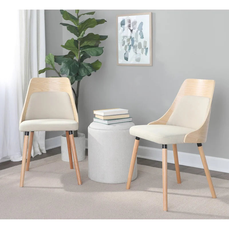 Mid-Century Chair with Tapered Wood Legs
