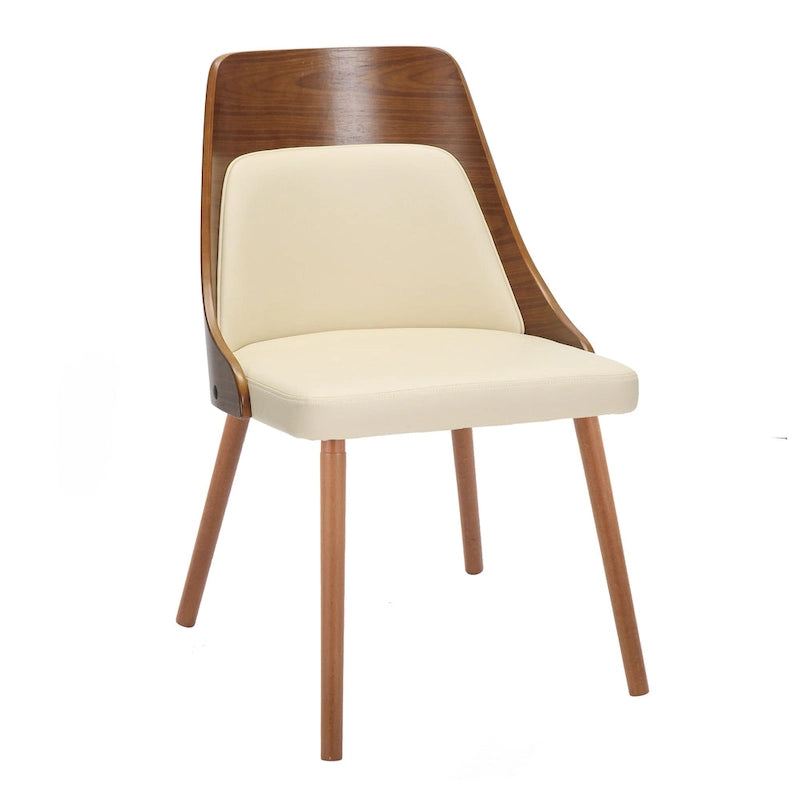 Mid-Century Chair with Tapered Wood Legs