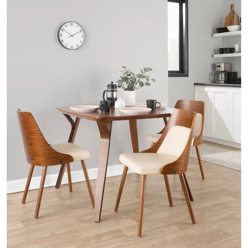 Mid-Century Chair with Tapered Wood Legs