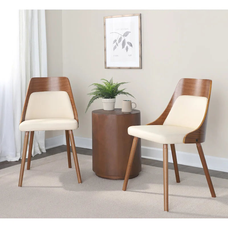Mid-Century Chair with Tapered Wood Legs