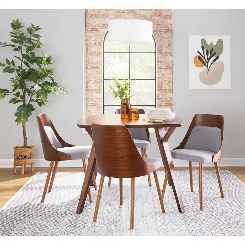 Mid-Century Chair with Tapered Wood Legs