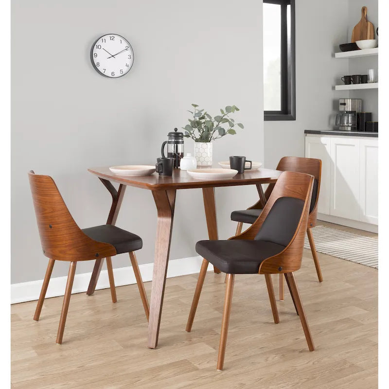 Mid-Century Chair with Tapered Wood Legs
