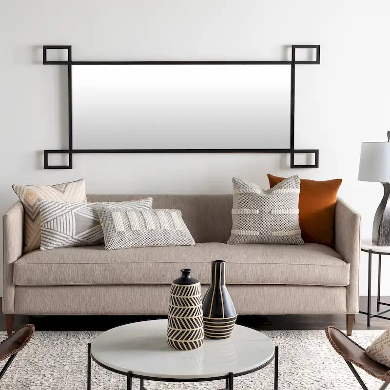 Marble and Matte Metal Modern Center Table