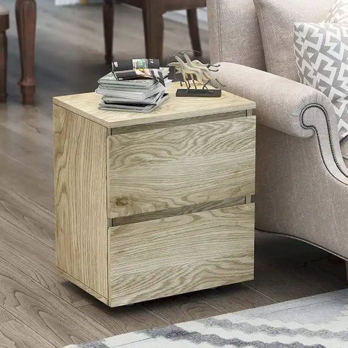 2-Drawer Nightstand with Soft-Close Drawers
